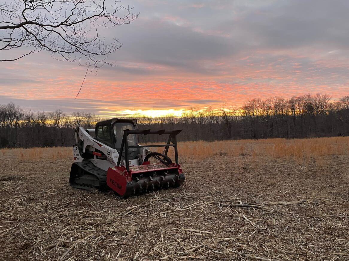 brush mower field
