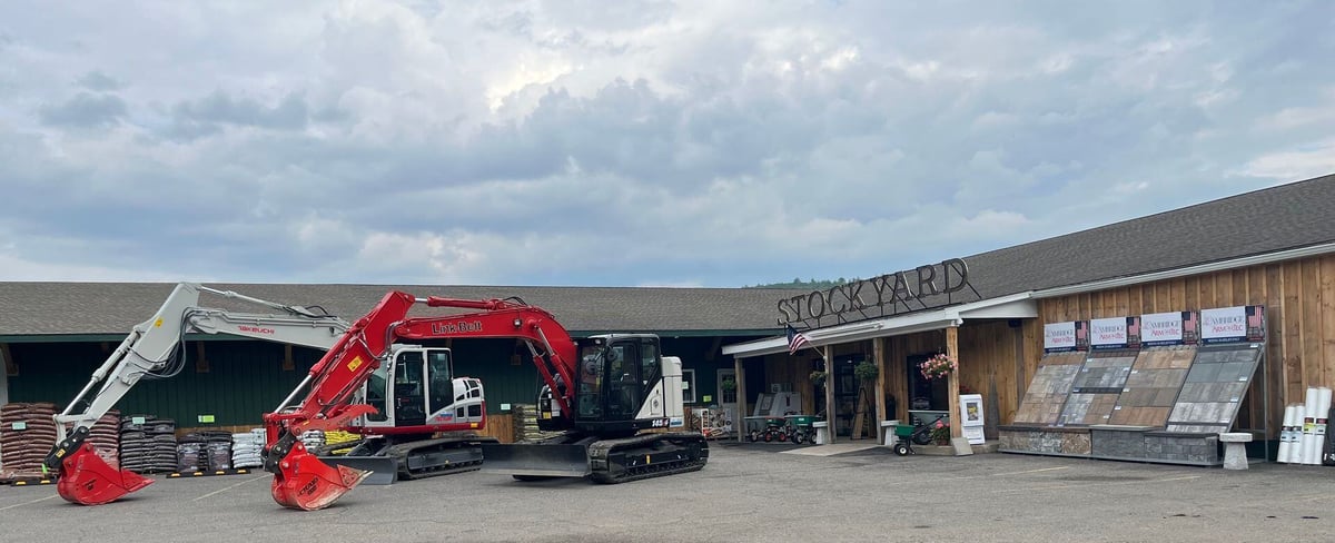 excavators front store
